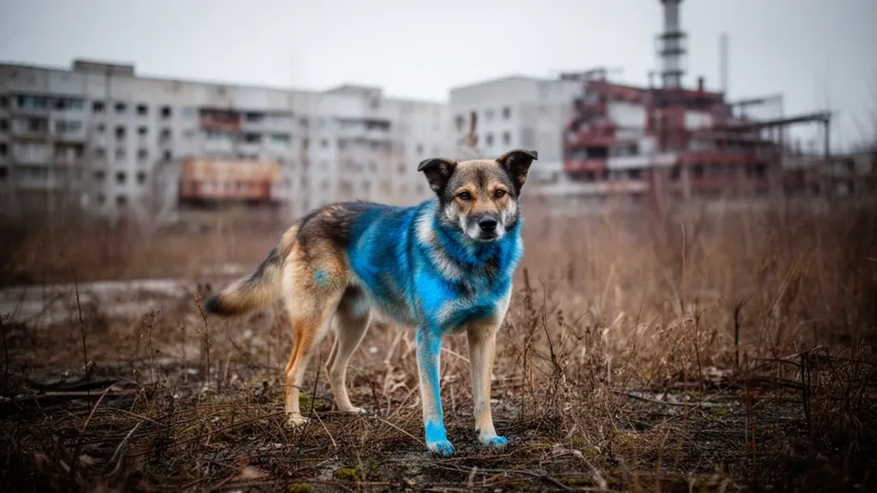 Blauer Hund Tschernobyl: Was steckt hinter der blauen Fellfärbung?