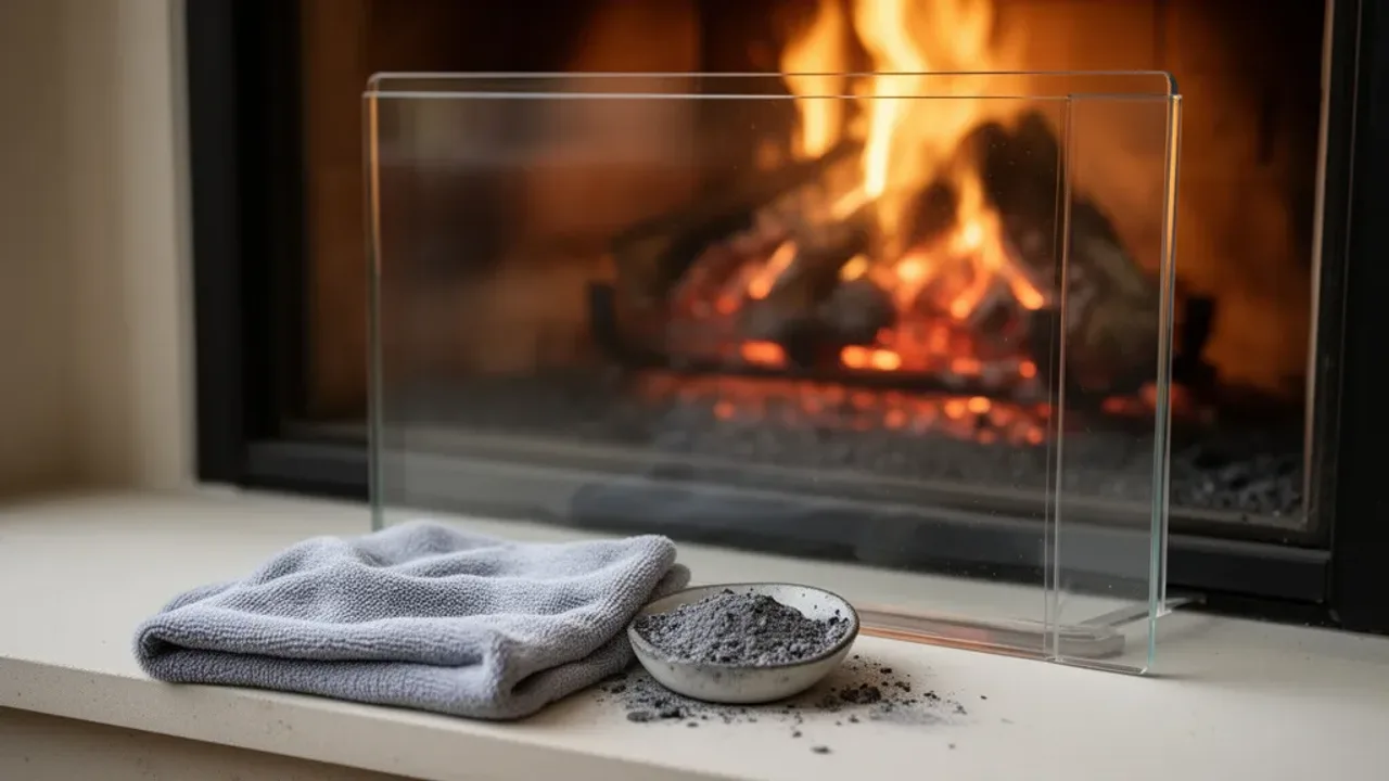 Kaminscheibe reinigen: Die besten Tipps für klare Sicht im Kamin