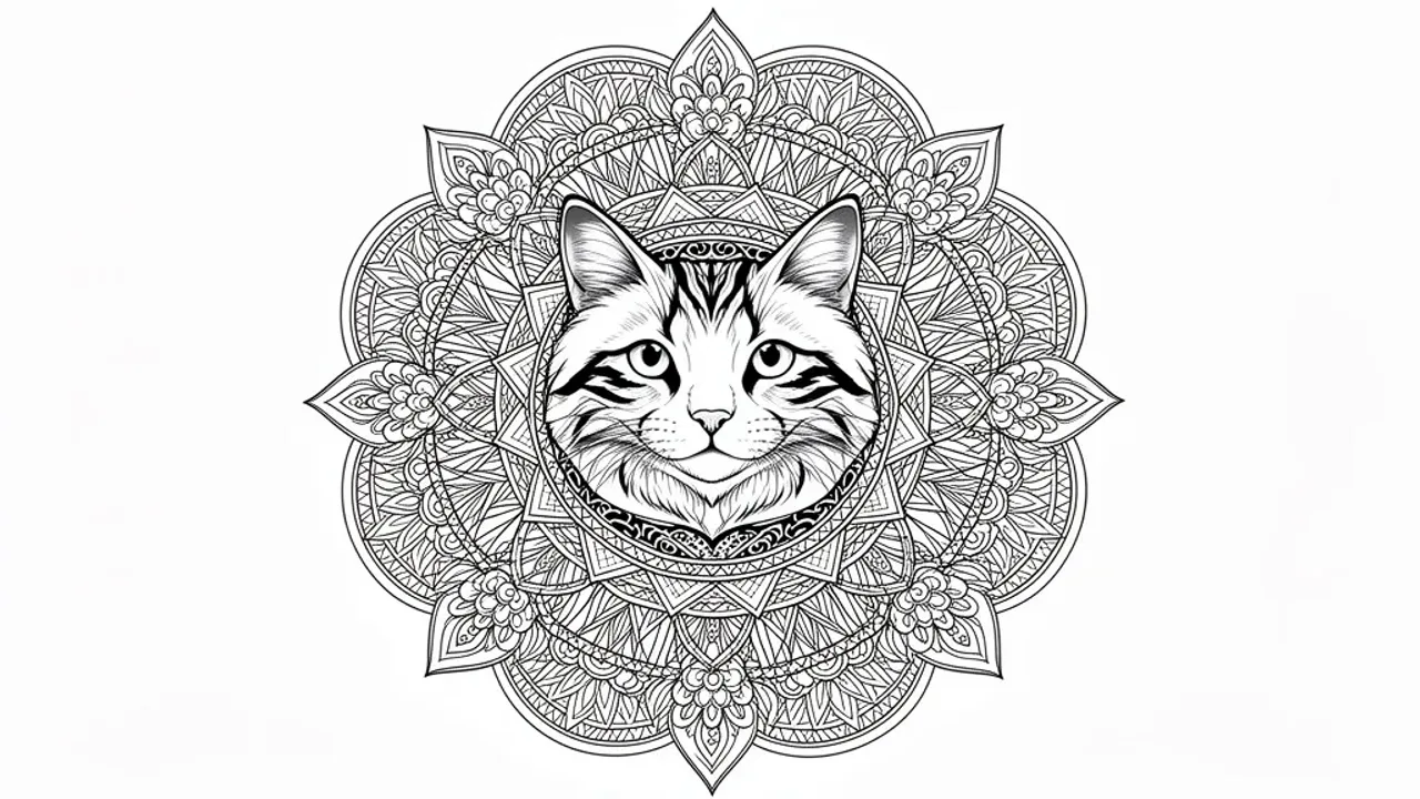 Mandala Katze: 7 kreative Vorlagen für Ihre Entspannung und Ruhe