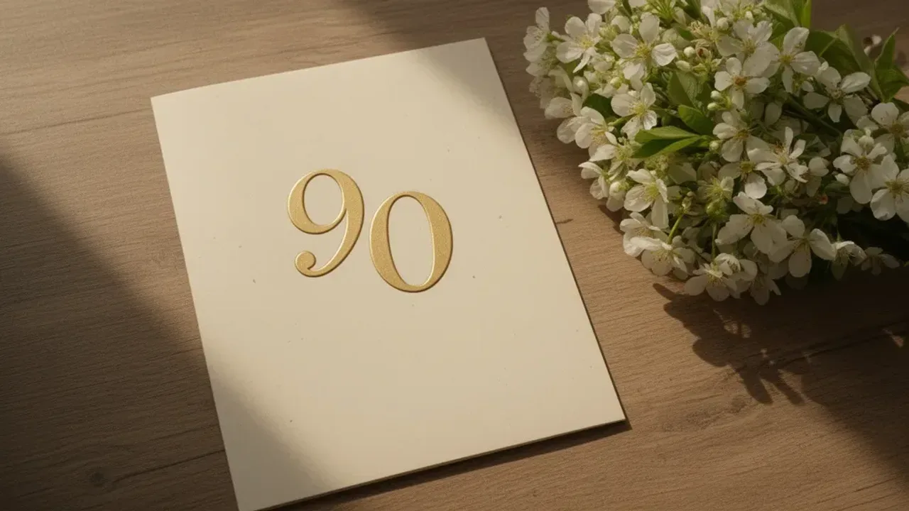 57 schöne Sprüche zum 90. Geburtstag für Ihre Gratulation