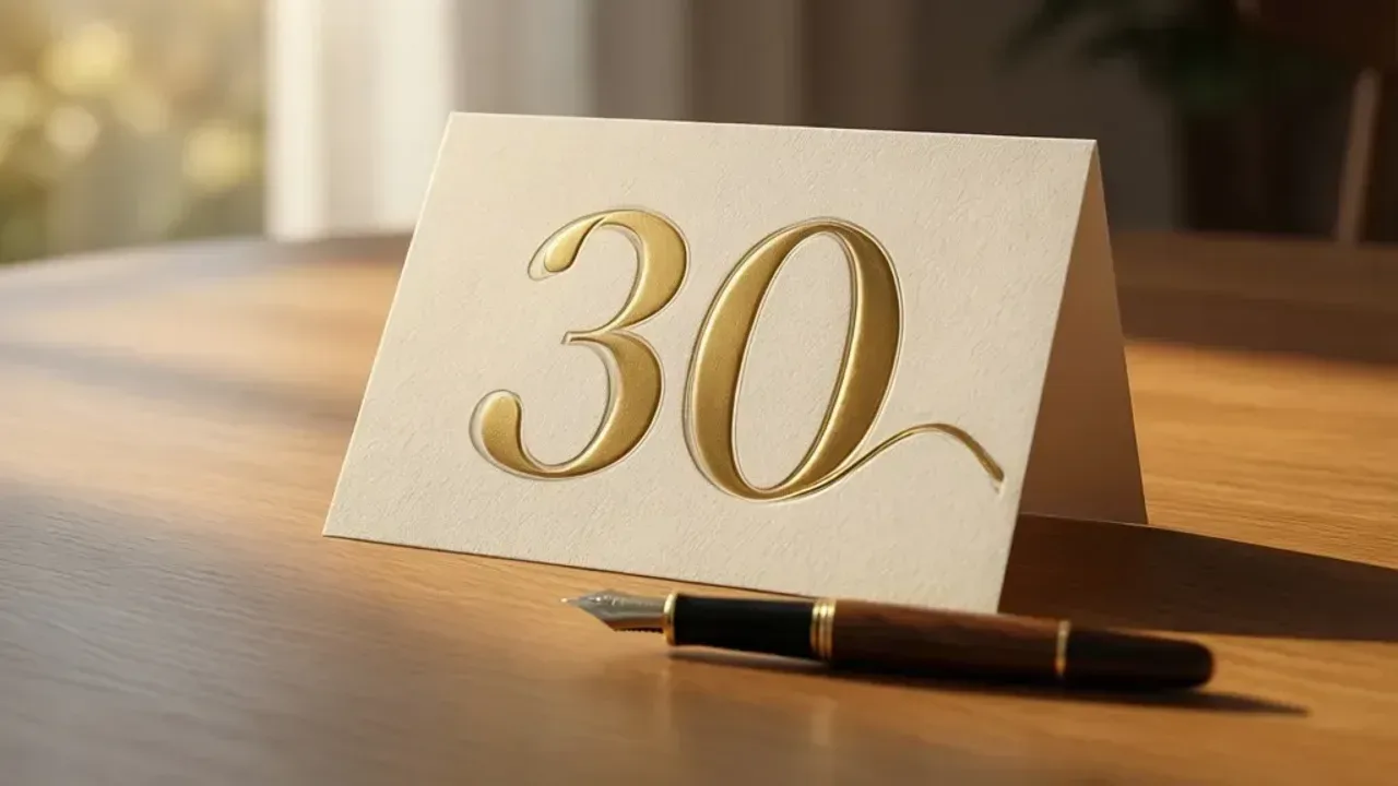 40 passende Sprüche zum 30. Geburtstag Mann für deine Karte